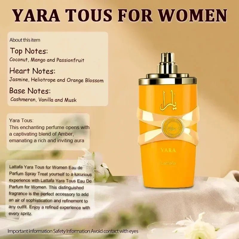Original Perfume Spray 100ml Long Lasting Perfume for Men Yara Moi Tous Asad Perfume for Women Long Lasting Pheromones GiftAzizaK