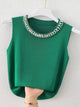 Pearl Collar Tank TopAzizaK