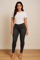 Pencil cut denim pantsAzizaK