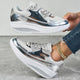 Platform Glitter Sneakers – Women’s Shiny Lace - Up TrainersAzizaK