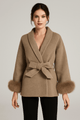 Premium Double - Faced Genuine Wool Fur CoatAzizaK
