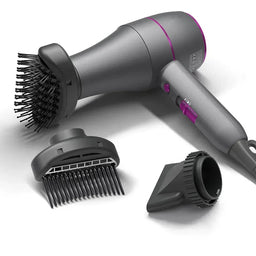Professional Hair Dryer 1800W Powerful Hot and Cold Strong Wind Blower Constant Temperature Collecting Air Comb Nozzle GearAzizaK