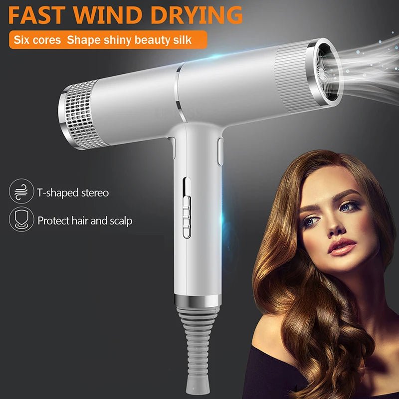 Professional Hair Dryer Infrared Negative Ionic Blow Dryer Hot&Cold Wind Salon Hair Styler Tool Hair Electric Drier BlowerAzizaK