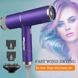 Professional Hair Dryer Infrared Negative Ionic Blow Dryer Hot&Cold Wind Salon Hair Styler Tool Hair Electric Drier BlowerAzizaK