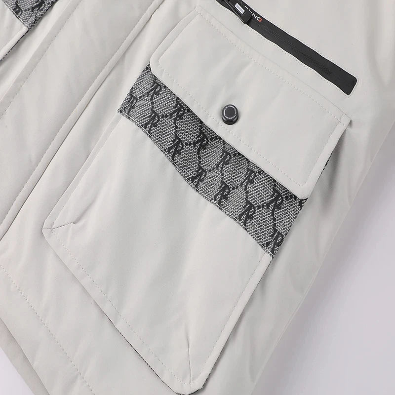 Pure color simple cotton padded cold windproof hooded cotton jacketAzizaK