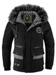 Pure color simple cotton padded cold windproof hooded cotton jacketAzizaK
