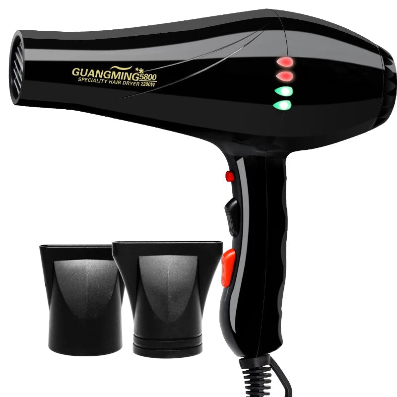 Real 2200W Professional Powerful Hair Dryer Fast Heating Hot And Cold Adjustment Ionic Air Blow Dryer For Hair Salon UseAzizaK