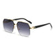 Retro Oversized Double Bridge Metal Sunglasses UV400AzizaK