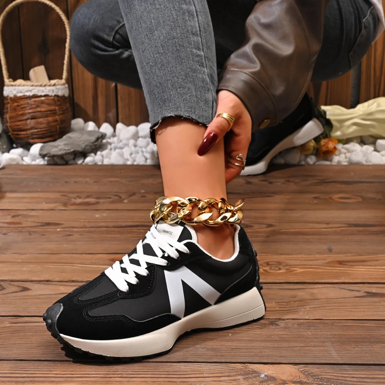 Retro Style Sneakers – Chunky Casual TrainersAzizaK