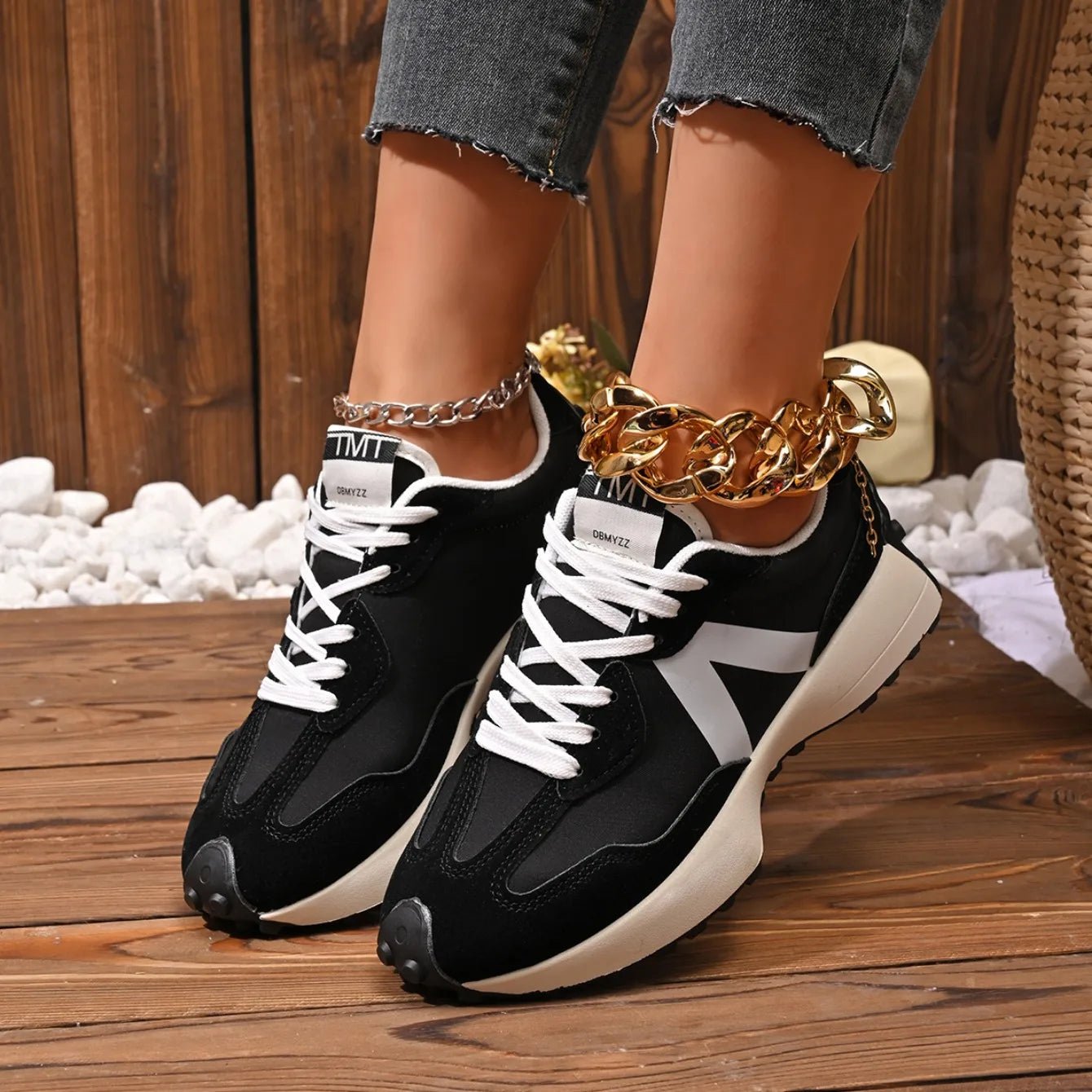 Retro Style Sneakers – Chunky Casual TrainersAzizaK