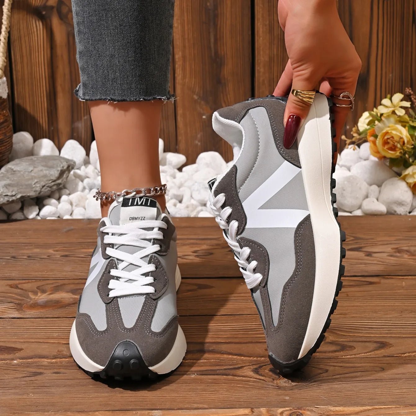 Retro Style Sneakers – Chunky Casual TrainersAzizaK