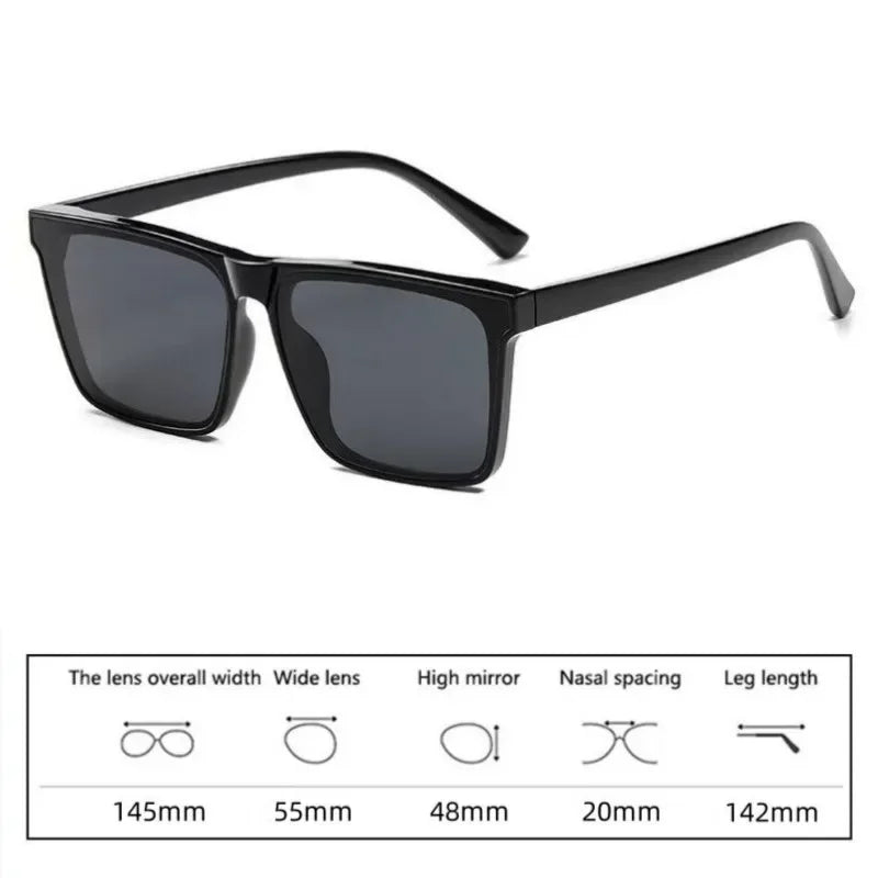 Retro Vintage Square Frame Sunglasses UV400 ProtectionAzizaK