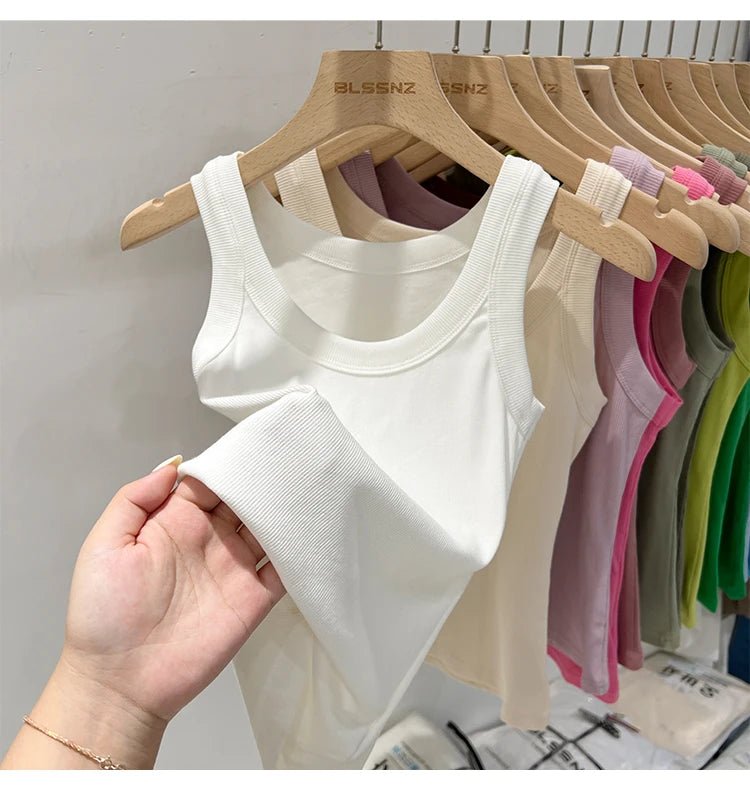 Ribbed Solid Tank TopAzizaK