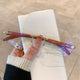Rimless Square Sunglasses Retro Designer Gold Leopard Style LensesAzizaK