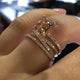 Rings Exquisite White Drill Fashion RingsAzizaK