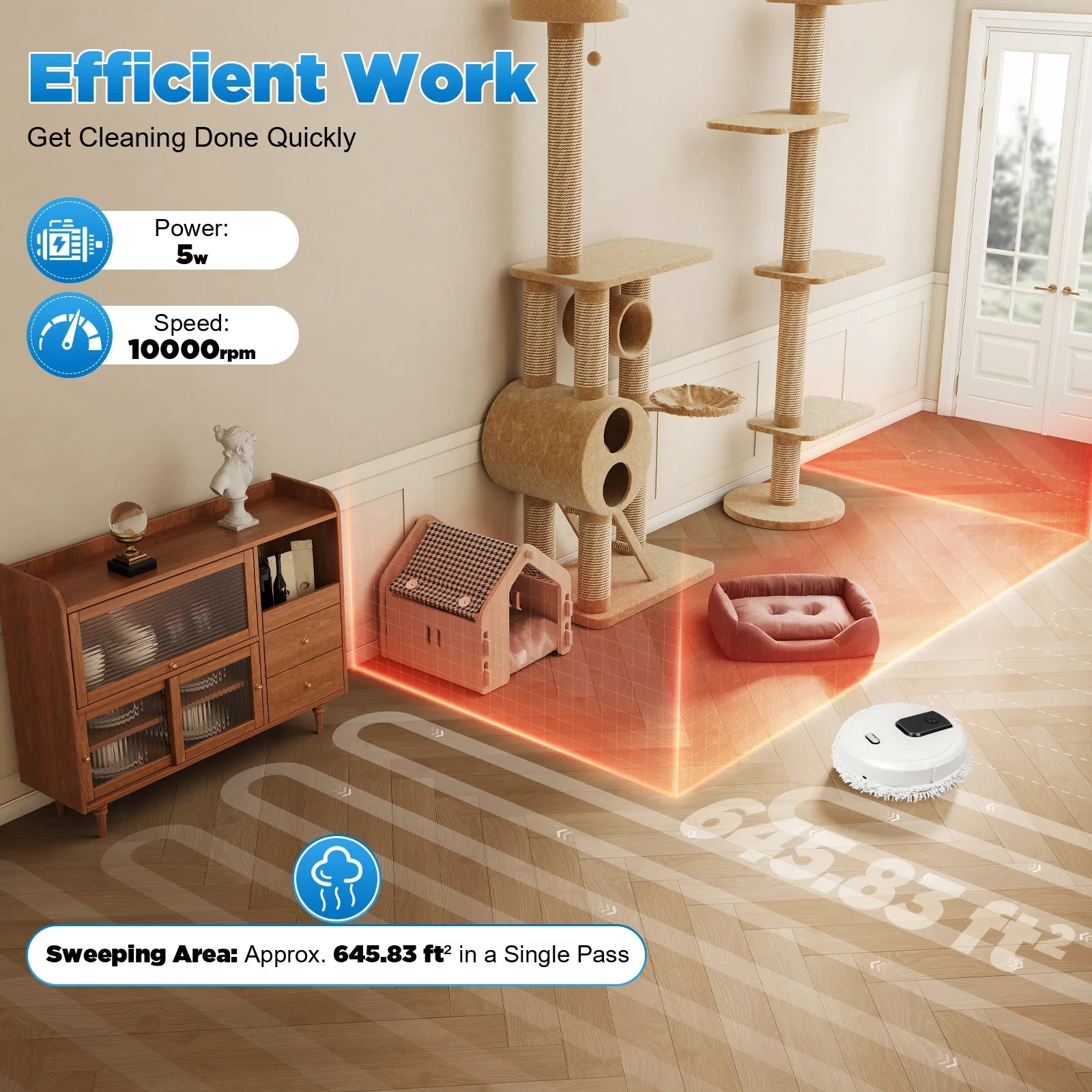 Robot Cleaner Floor Mopping Sweeping Machine 3 In 1 Smart Dust Auto Sweeper USBAzizaK