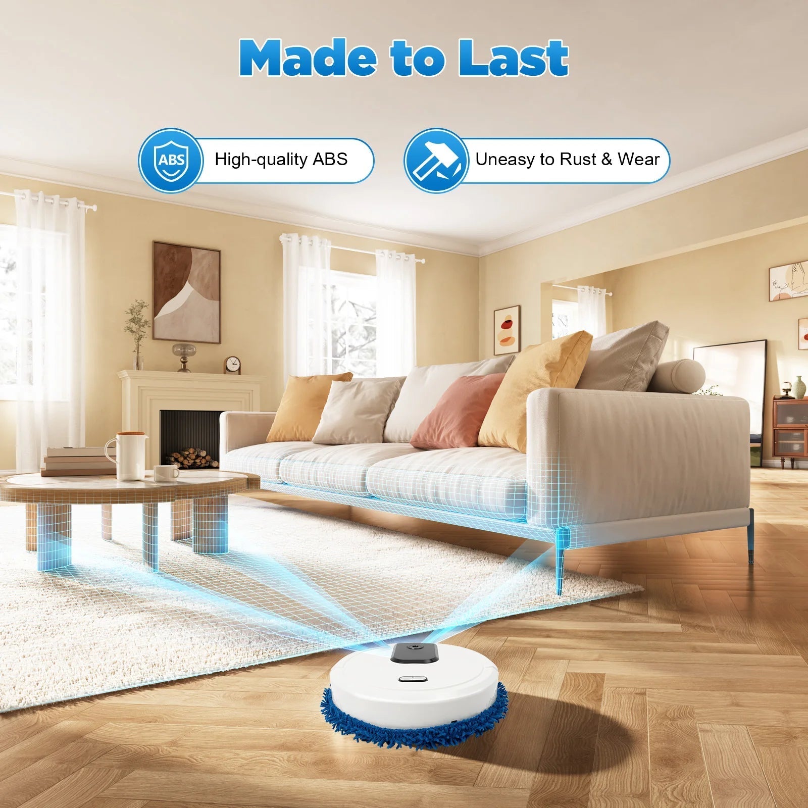 Robot Cleaner Floor Mopping Sweeping Machine 3 In 1 Smart Dust Auto Sweeper USBAzizaK