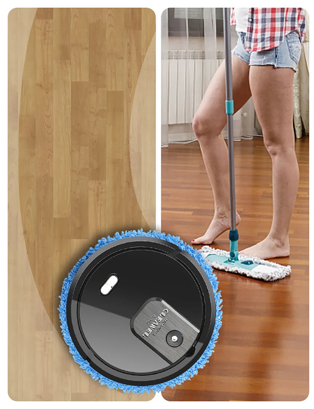 Robot Cleaner Floor Mopping Sweeping Machine 3 In 1 Smart Dust Auto Sweeper USBAzizaK
