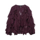 Ruffle V - Neck BlouseAzizaK