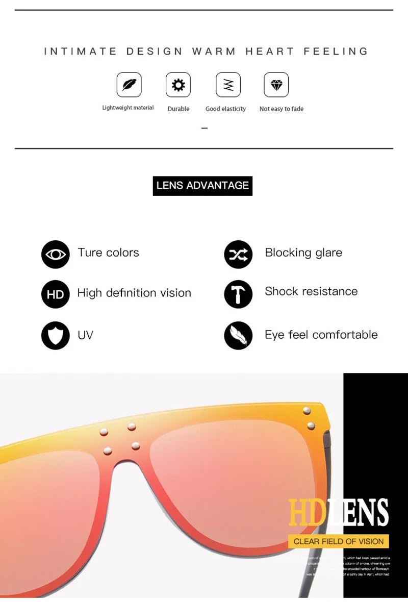 SHAUNA Retro Oversized Aviator Sunglasses with RivetsAzizaK