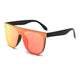 SHAUNA Retro Oversized Aviator Sunglasses with RivetsAzizaK