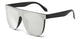 SHAUNA Retro Oversized Aviator Sunglasses with RivetsAzizaK