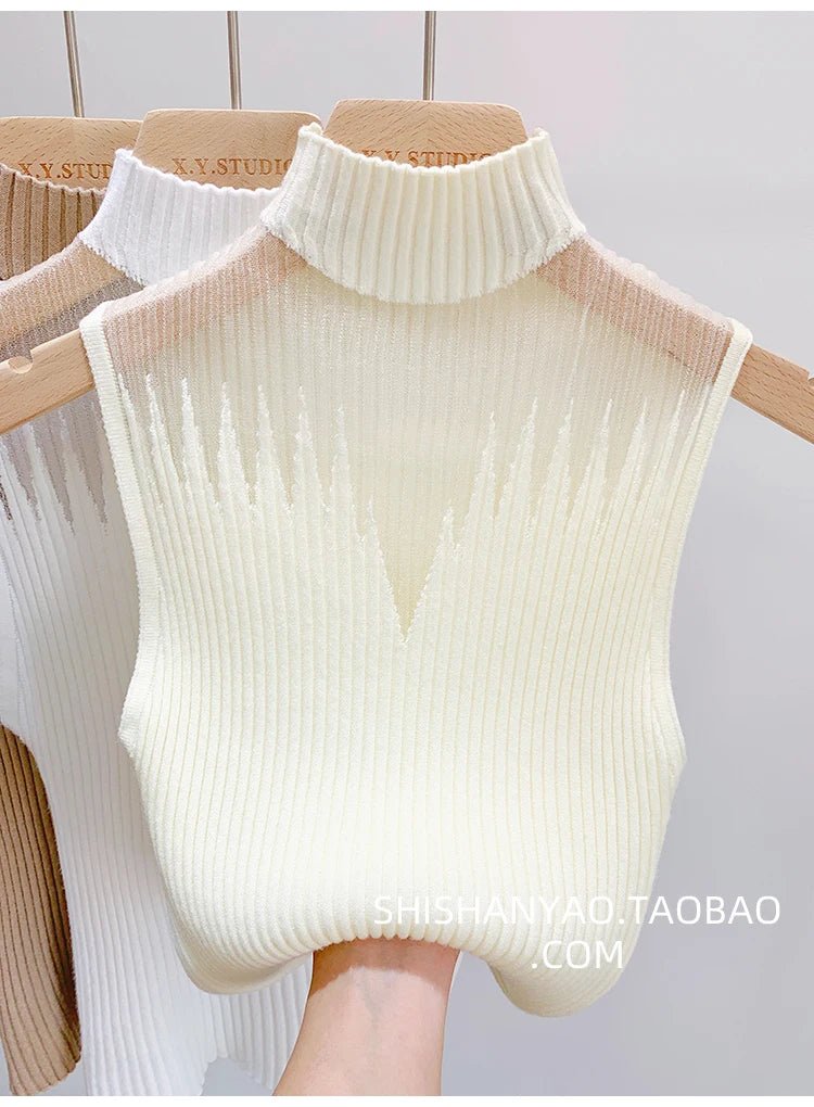 Sheer Knit Tank β SleevelessAzizaK