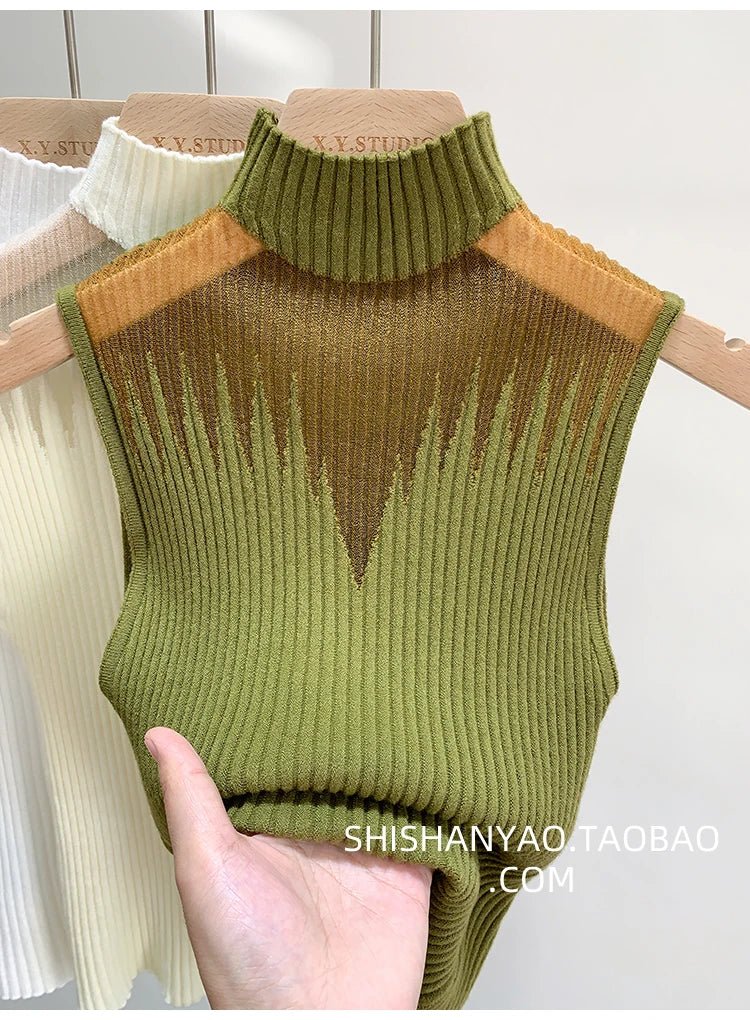Sheer Knit Tank β SleevelessAzizaK