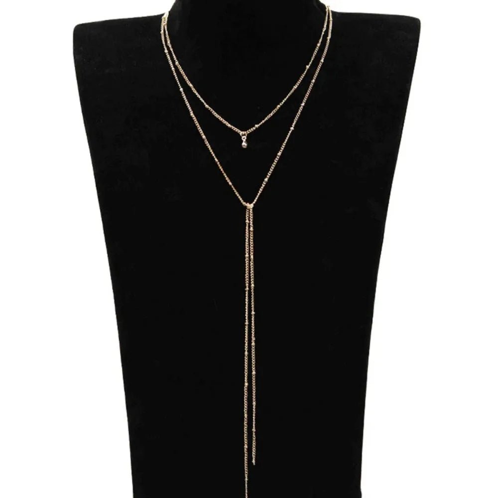 Single chain gold and silver choker necklaceAzizaK