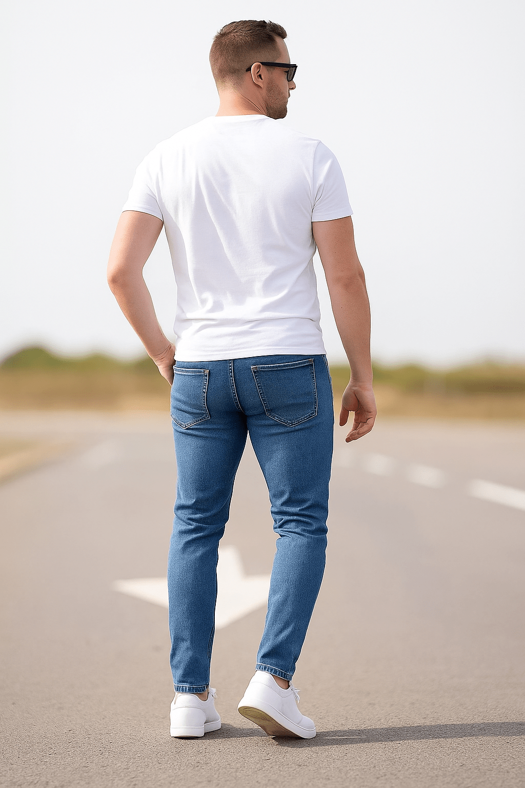 Slim Fit Vintage Wash JeansAzizaK