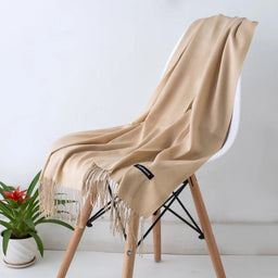 Solid Cashmere ScarfAzizaK