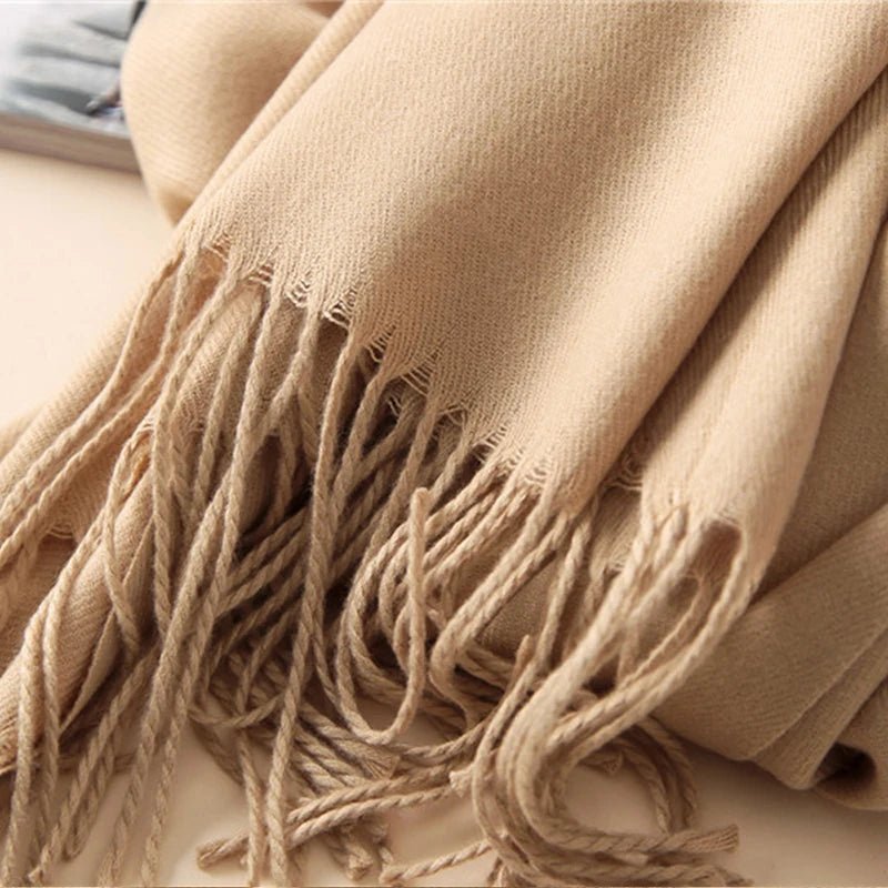Solid Cashmere ScarfAzizaK