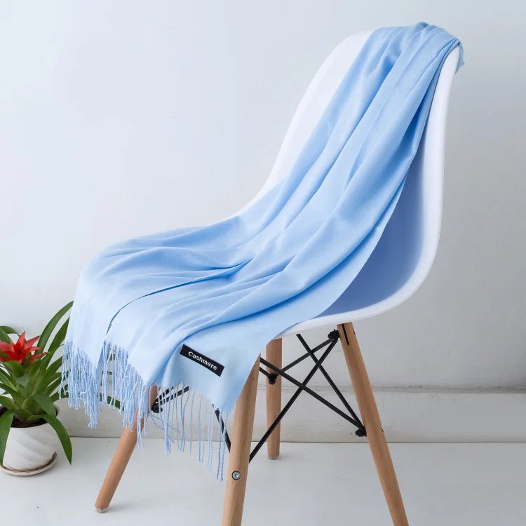 Solid Cashmere ScarfAzizaK