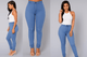 Solid color skinny jeansAzizaK