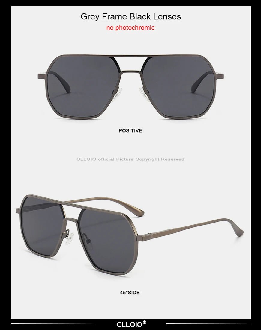 Square Aluminum Sunglasses UV400AzizaK