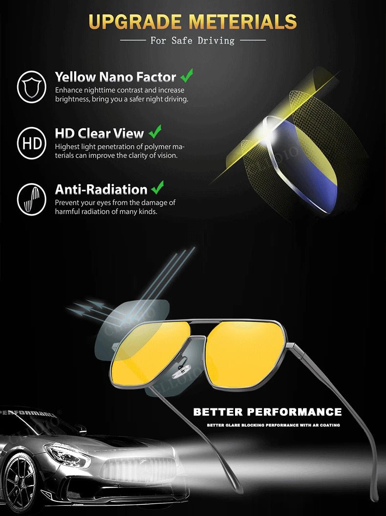 Square Aluminum Sunglasses UV400AzizaK