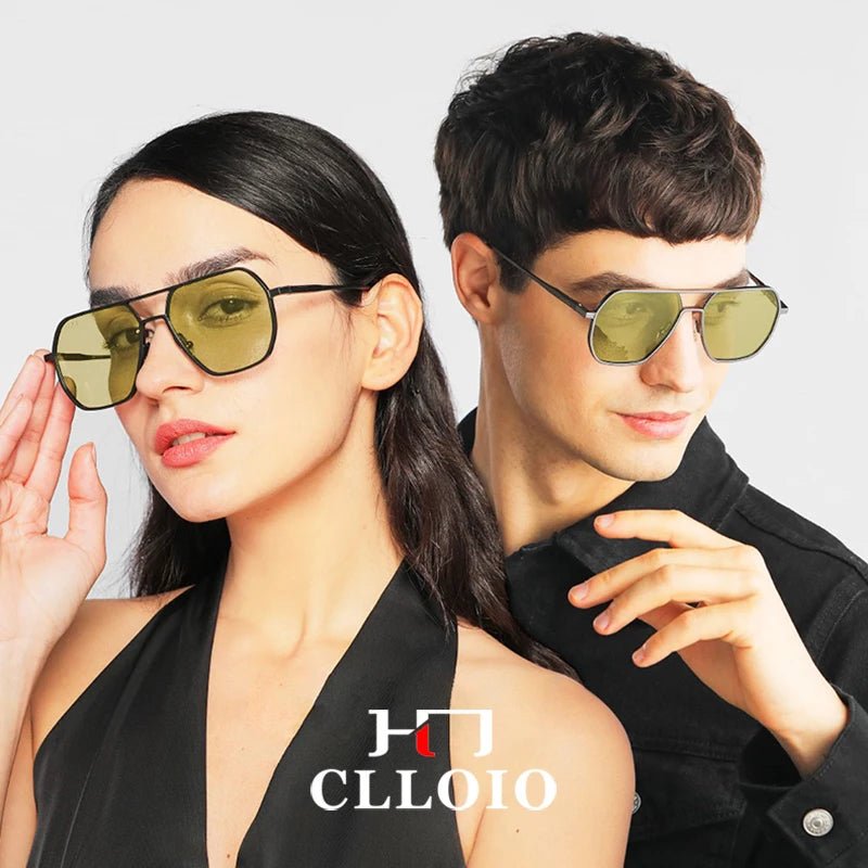 Square Aluminum Sunglasses UV400AzizaK