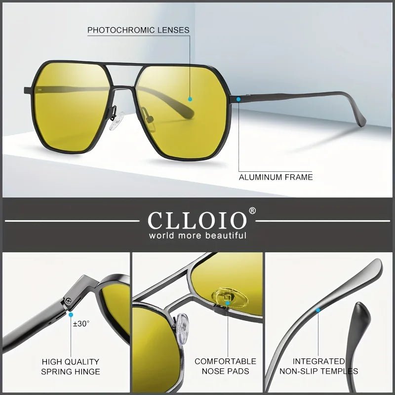 Square Aluminum Sunglasses UV400AzizaK