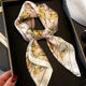 Square silk scarf with flowersAzizaK