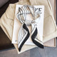 Square silk scarf with flowersAzizaK