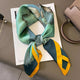 Square silk scarf with flowersAzizaK