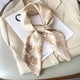 Square silk scarf with flowersAzizaK