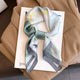 Square silk scarf with flowersAzizaK