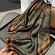 Square silk scarf with flowersAzizaK