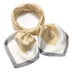 Square silk scarf with flowersAzizaK