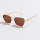Square sunglasses with metal frames, UV400AzizaK