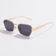 Square sunglasses with metal frames, UV400AzizaK