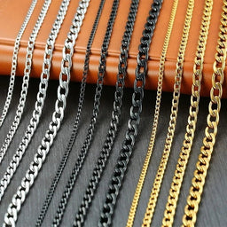 Stainless Steel Black Gold Color Cuban Link Chain Necklace for Men Eye Catching Short Length Male Choker Jewelry GiftAzizaK