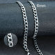 Stainless Steel Black Gold Color Cuban Link Chain Necklace for Men Eye Catching Short Length Male Choker Jewelry GiftAzizaK