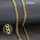 Stainless Steel Black Gold Color Cuban Link Chain Necklace for Men Eye Catching Short Length Male Choker Jewelry GiftAzizaK